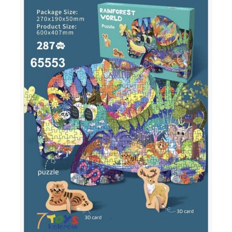 PUZZLE 277PCS RAINFOREST WORLD