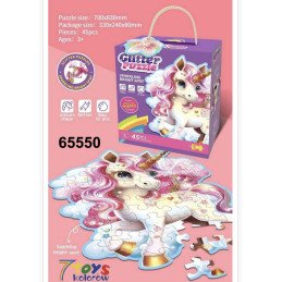 PUZZLE 45PCS GLITTER