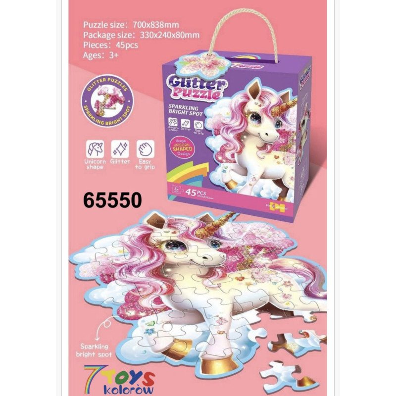 PUZZLE 45PCS GLITTER PUZZLE 45PCS GLITTER