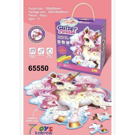 PUZZLE 45PCS GLITTER