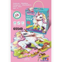 PUZZLE 45PCS GLITTER
