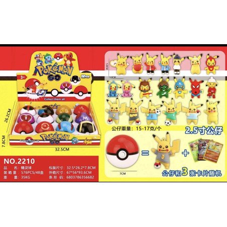 KULA Z FIGURKĄ POKEMON