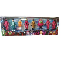 ZESTAW 8SZT FIGURKI SQUID GAME