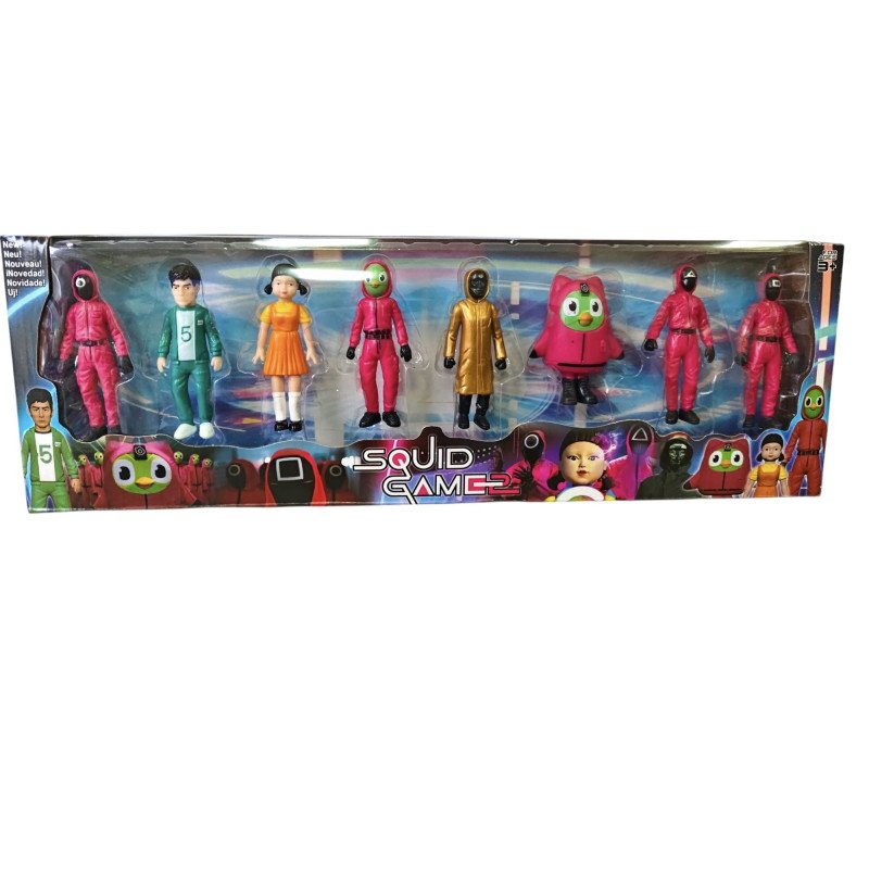 ZESTAW 8SZT FIGURKI SQUID GAME ZESTAW 8SZT FIGURKI SQUID GAME