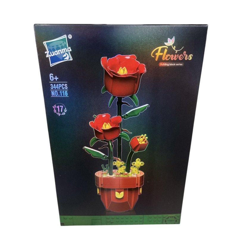KLOCKI 344PCS FLOWERS KLOCKI 344PCS FLOWERS