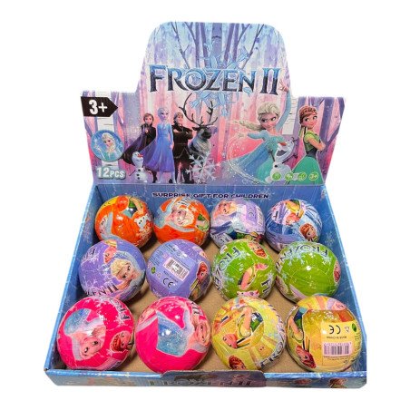 KULA Z FIGURKĄ FROZEN 9CM