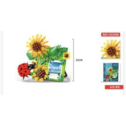 KLOCKI 297PCS FLOWERS KWIATY