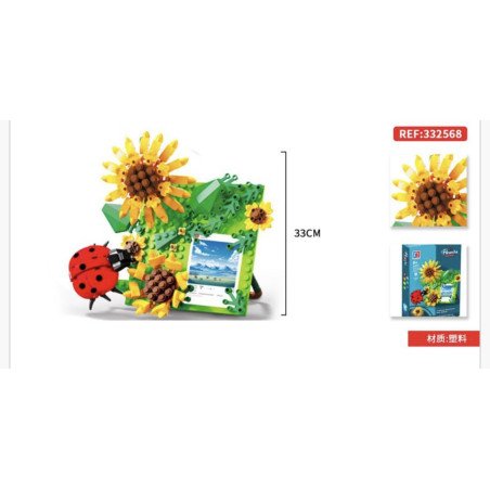 KLOCKI 297PCS FLOWERS KWIATY
