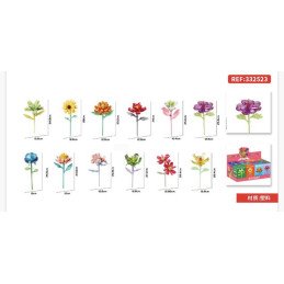 KLOCKI BB038 FLOWERS KWIATY