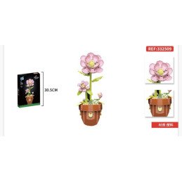 KLOCKI 315PCS KWIATY FLOWERS