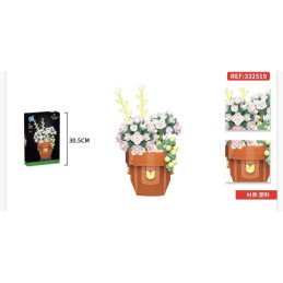 KLOCKI 350PCS+ KWIATY FLOWERS