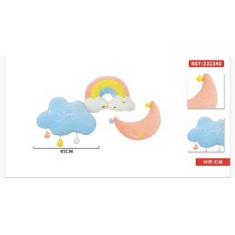 PODUSZKA CLOUD, RAINBOW, MOON 45CM