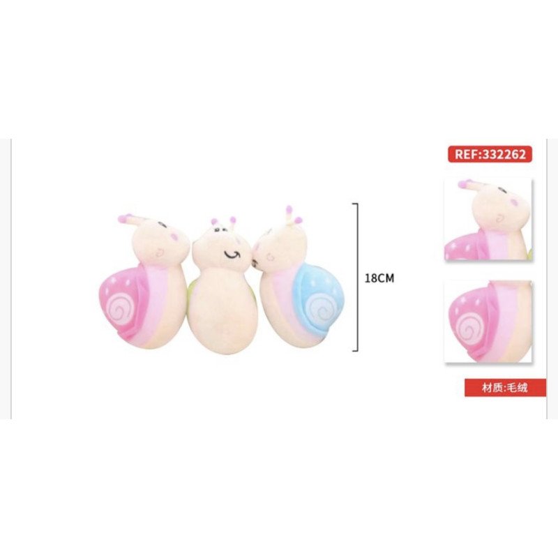 PLUSZOWA MASKOTKA ŚLIMAK 18CM PLUSZOWA MASKOTKA ŚLIMAK 18CM