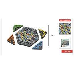 TRIGGLE GRA W TRÓJKĄTY ZRĘCZNOŚCIOWA LOGICZNA TRIANGLE CHESS GUMKI