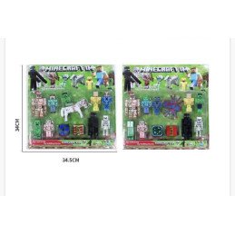 ZESTAW 12SZT FIGUREK MINECRAFT