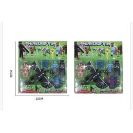 ZESTAW 6SZT FIGUREK MINECRAFT