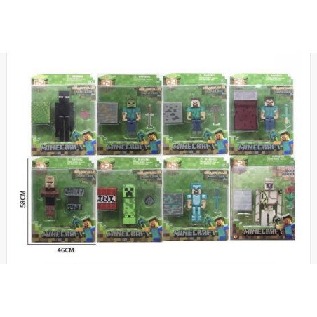 ZESTAW FIGURKI MINECRAFT