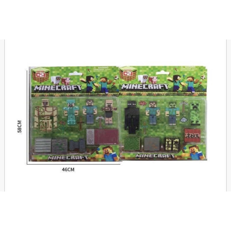 ZESTAW 8SZT FIGURKI MINECRAFT ZESTAW 8SZT FIGURKI MINECRAFT