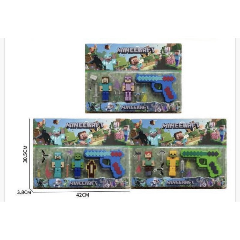 ZESTAW 2+1 FIGUREK MINECRAFT ZESTAW 2+1 FIGUREK MINECRAFT