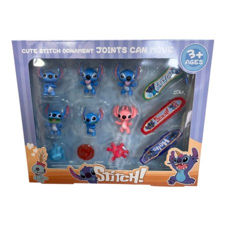 ZESTAW 6 + 6 FIGURKI STITCH
