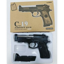 C19 PISTOLET METALOWE NA KULKI