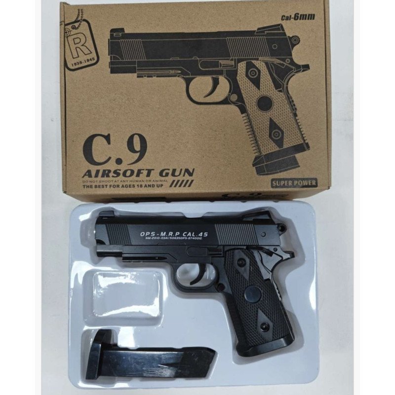 C9 PISTOLET METALOWE NA KULKI C9 PISTOLET METALOWE NA KULKI