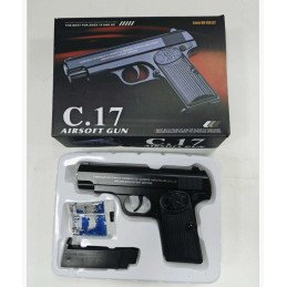 C17 PISTOLET METALOWE NA KULKI