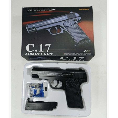 C17 PISTOLET METALOWE NA KULKI