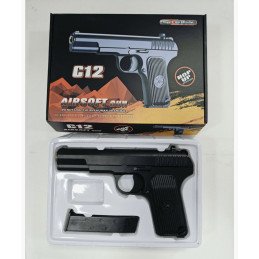 C12 PISTOLET METALOWE NA KULKI