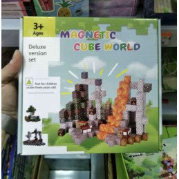 KLOCKI 128PCS MAGNETYCZNE MINECRAFT