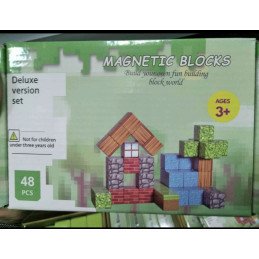 KLOCKI 48PCS MAGNETYCZNE MINECRAFT