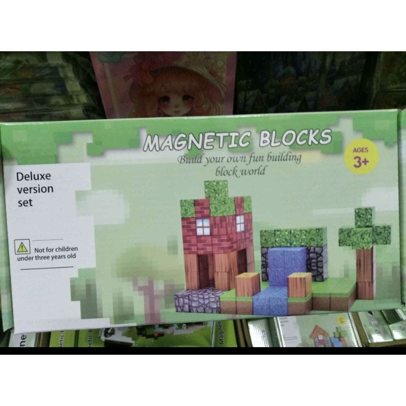 KLOCKI 100PCS MAGNETYCZNE MINECRAFT KLOCKI 100PCS MAGNETYCZNE MINECRAFT