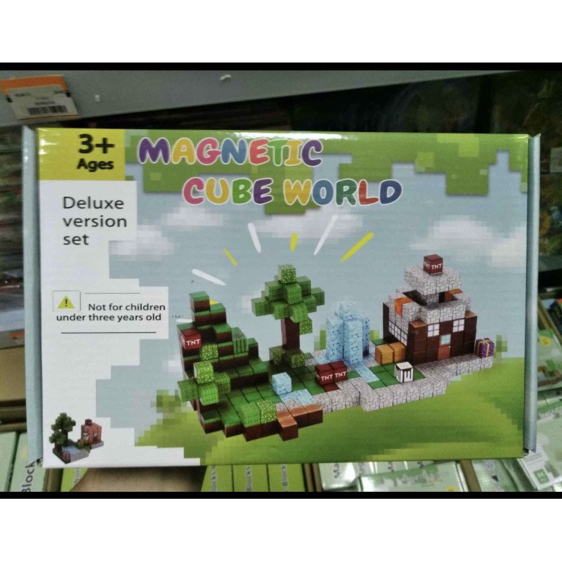 KLOCKI 108PCS MAGNETYCZNE MINECRAFT