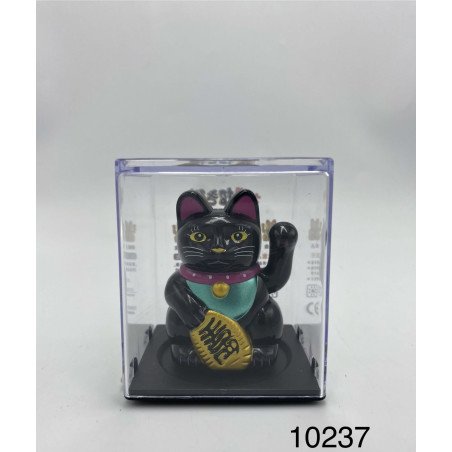 KOTEK SZCZĘŚCIA MACHAJĄCY ŁAPKA MINI SOLAR  LUCKY CAT