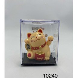 KOTEK SZCZĘŚCIA MACHAJĄCY ŁAPKA MINI SOLAR  LUCKY CAT