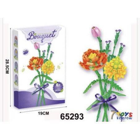 KLOCKI 300PCS+ KWIATY BOUGUET