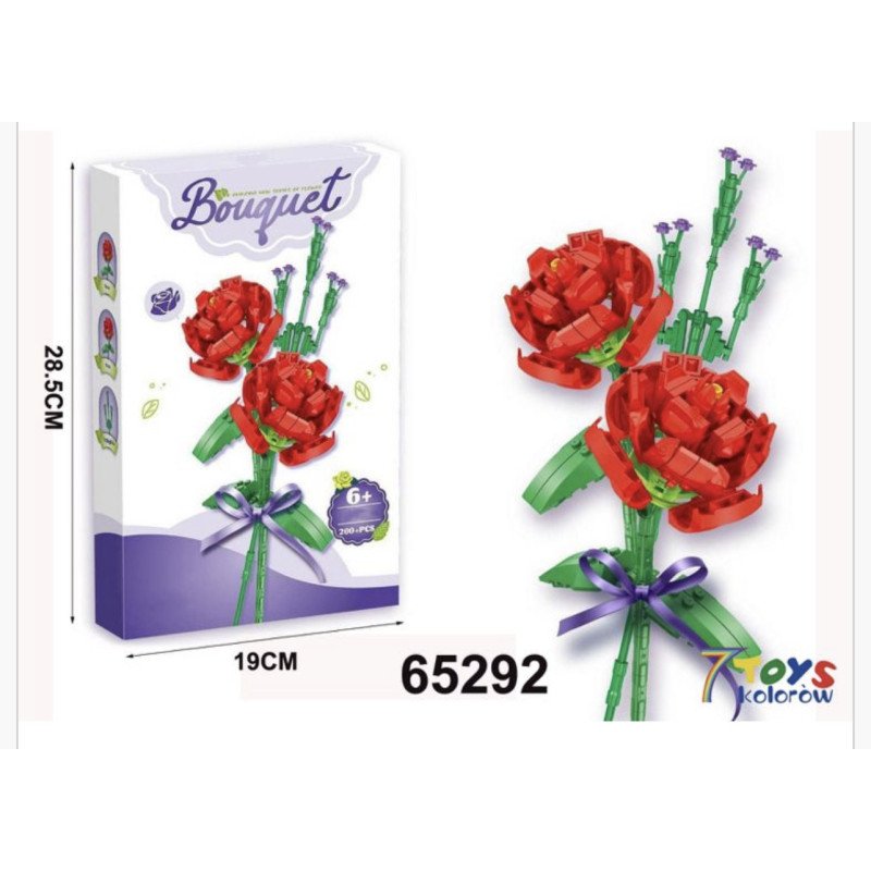 KLOCKI 200PCS+ KWIATY BOUGUET KLOCKI 200PCS+ KWIATY BOUGUET
