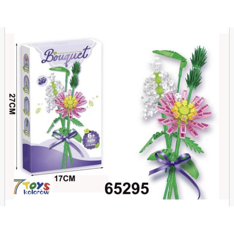 KLOCKI 223PCS+ KWIATY BOUGUET KLOCKI 223PCS+ KWIATY BOUGUET