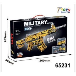 KLOCKI ZESTAW KLOCKÓW DO MONTAŻU PISTOLETU 452PCS