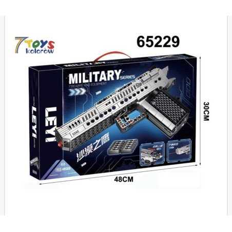 KLOCKI ZESTAW KLOCKÓW DO MONTAŻU PISTOLETU 408PCS+