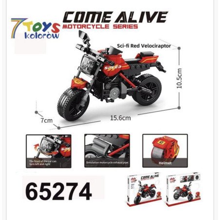 KLOCKI MOTOCYKI Z KLOCKÓW