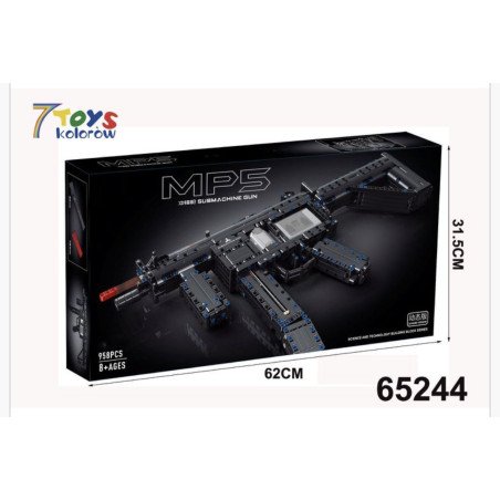 KLOCKI ZESTAW KLOCKÓW DO MONTAŻU PISTOLETU 958PCS