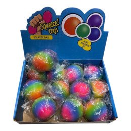 SQUISHY GNIOTEK PIŁKI TĘCZOWE