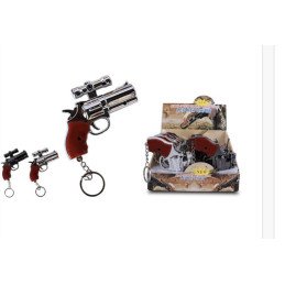 BRELOK PISTOLET ŚWIATŁO LASEROWE LATARKA