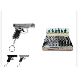 BRELOK PISTOLET ŚWIATŁO LASEROWE LATARKA