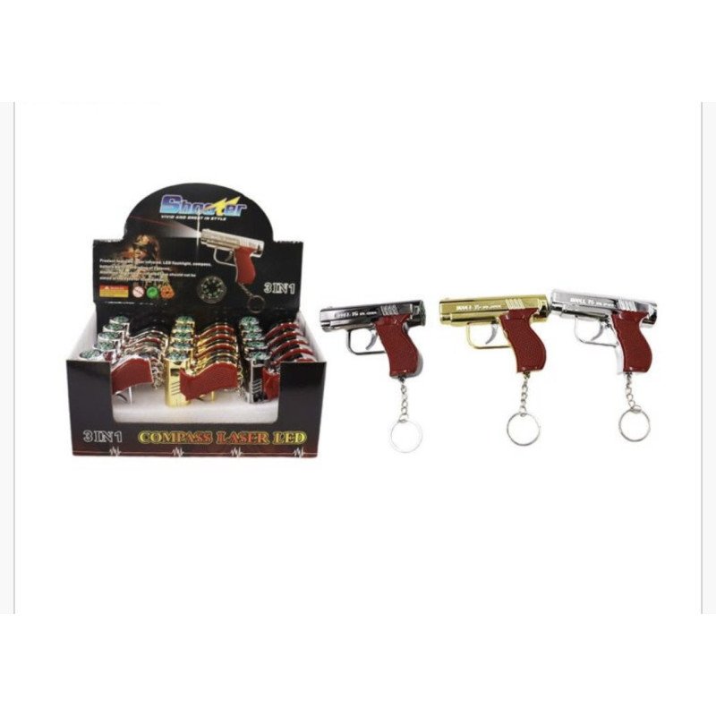 BRELOK PISTOLET ŚWIATŁO LASEROWE LATARKA BRELOK PISTOLET ŚWIATŁO LASEROWE LATARKA