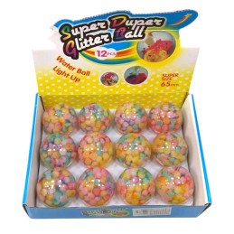 ZABAWKA SQUISHY WODNA PIŁKI LED