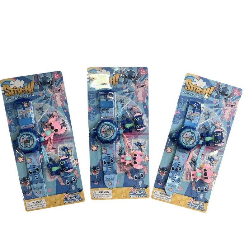 ZEGARKI Z PROJEKTOR STITCH + 2 BRELOK GUMOWE STITCH ZEGARKI Z PROJEKTOR STITCH + 2 BRELOK GUMOWE STITCH