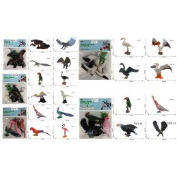 4SZT FIGURKI GUMOWE PTAK BIRDS WORLD