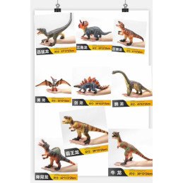 9SZT FIGURKI GUMOWE DINOZAURY